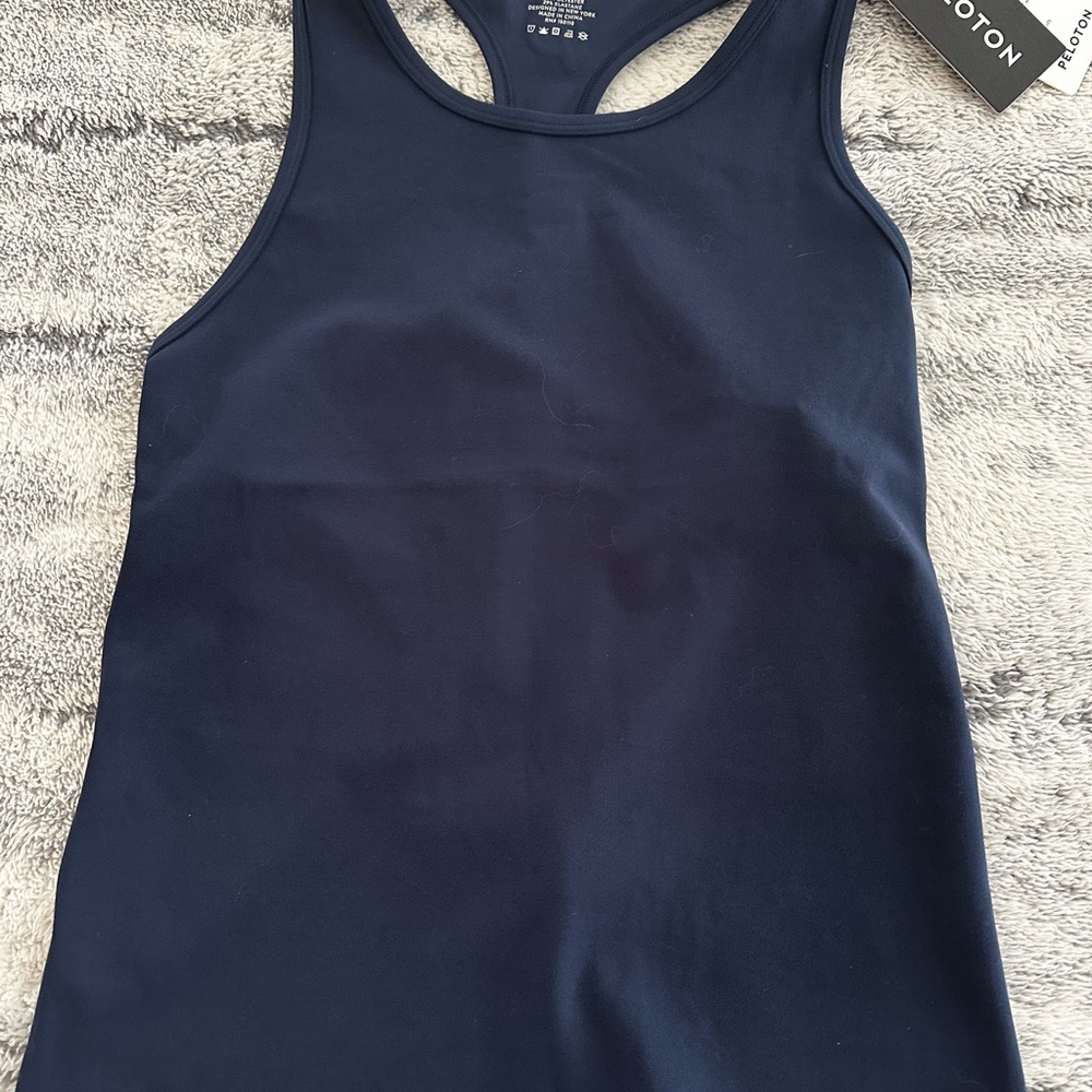 Peloton Navy Blue Cadent Racerback Tank Top